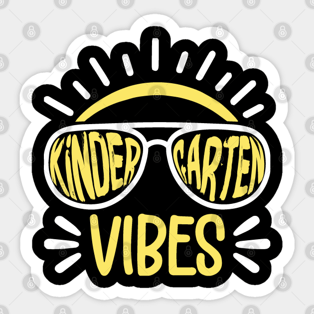 Kindergarten Vibes Sticker by teewyld